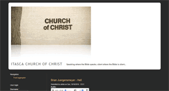 Desktop Screenshot of itascachurchofchrist.org