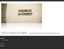 Tablet Screenshot of itascachurchofchrist.org